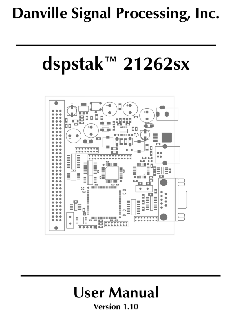 Danville Signal Processing dspstak 21262sx User manual