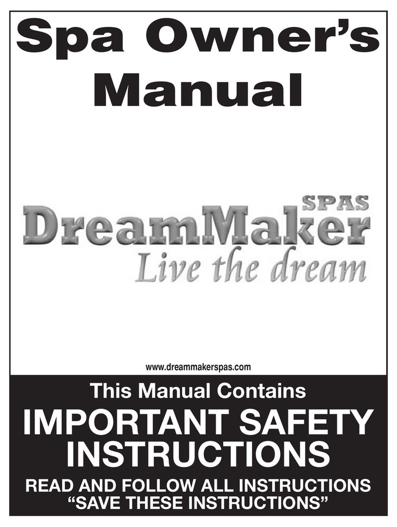 Dreammaker Spas Spa User manual