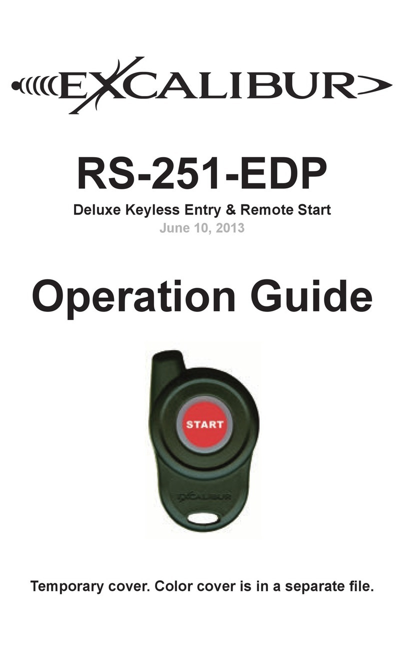 Excalibur RS-251-EDP Operation guide