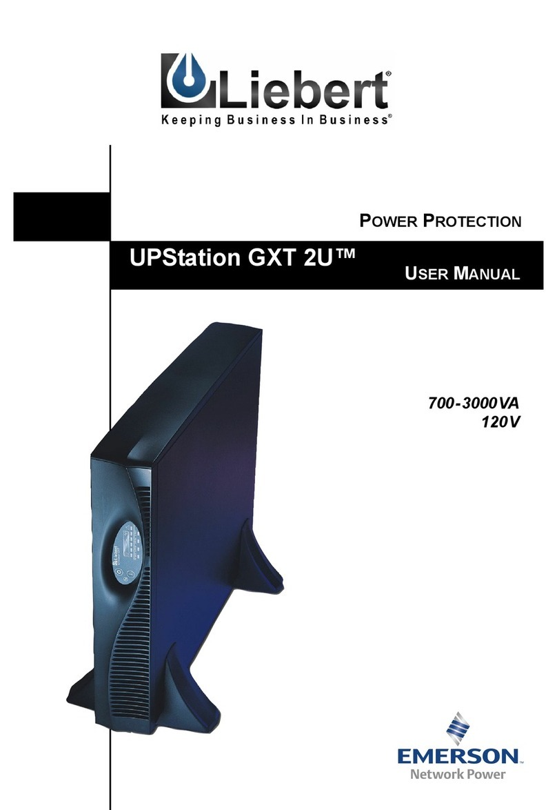 Liebert UPStation GXT 2U User manual