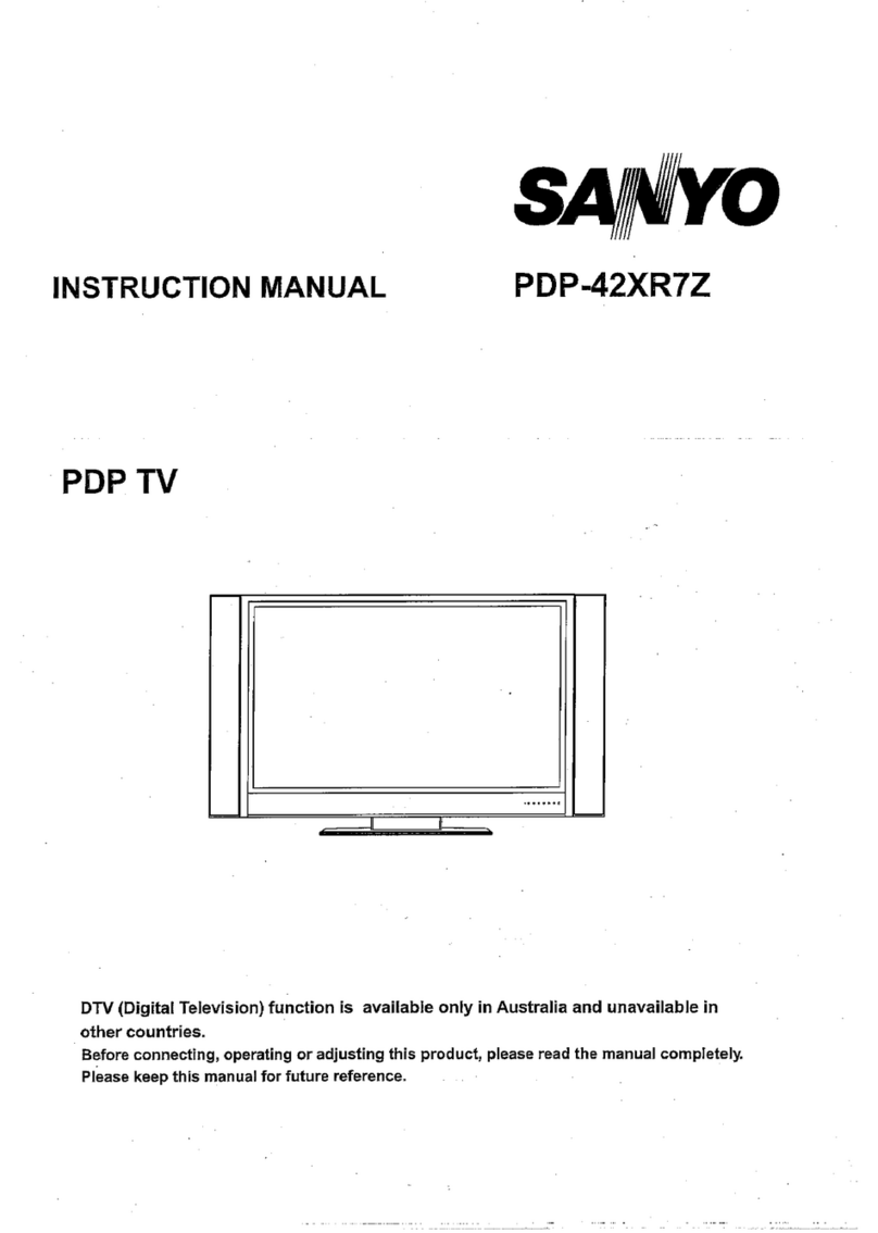 Sanyo PDP-42XR7Z User manual