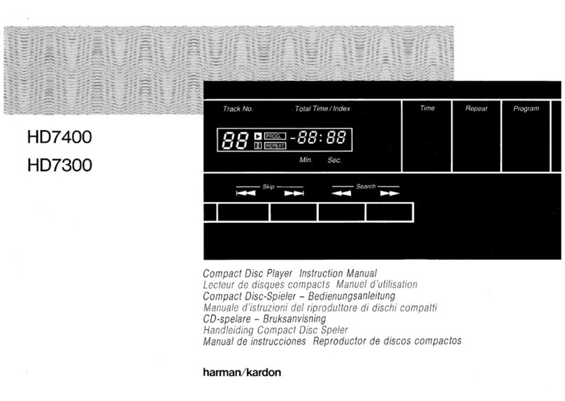 Harman Kardon HD7400 instruction manual