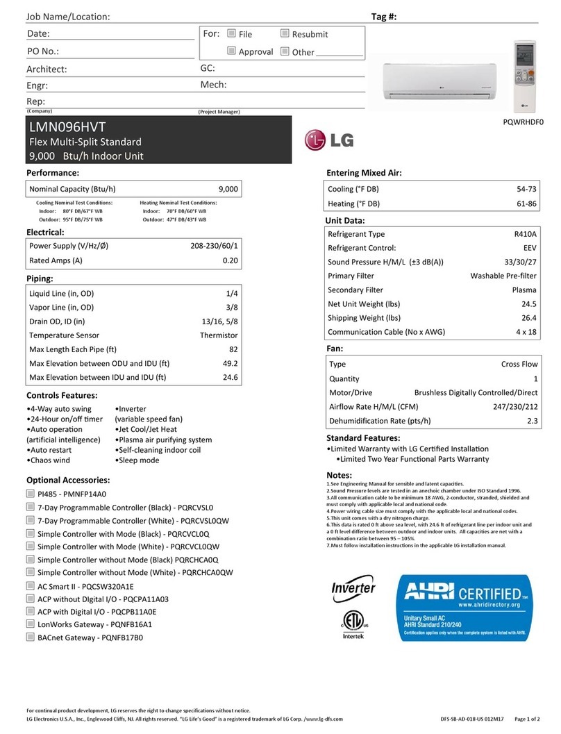 LG LMN096HVT Owner's manual