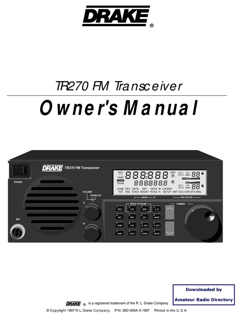 DRAKE TR270 User manual