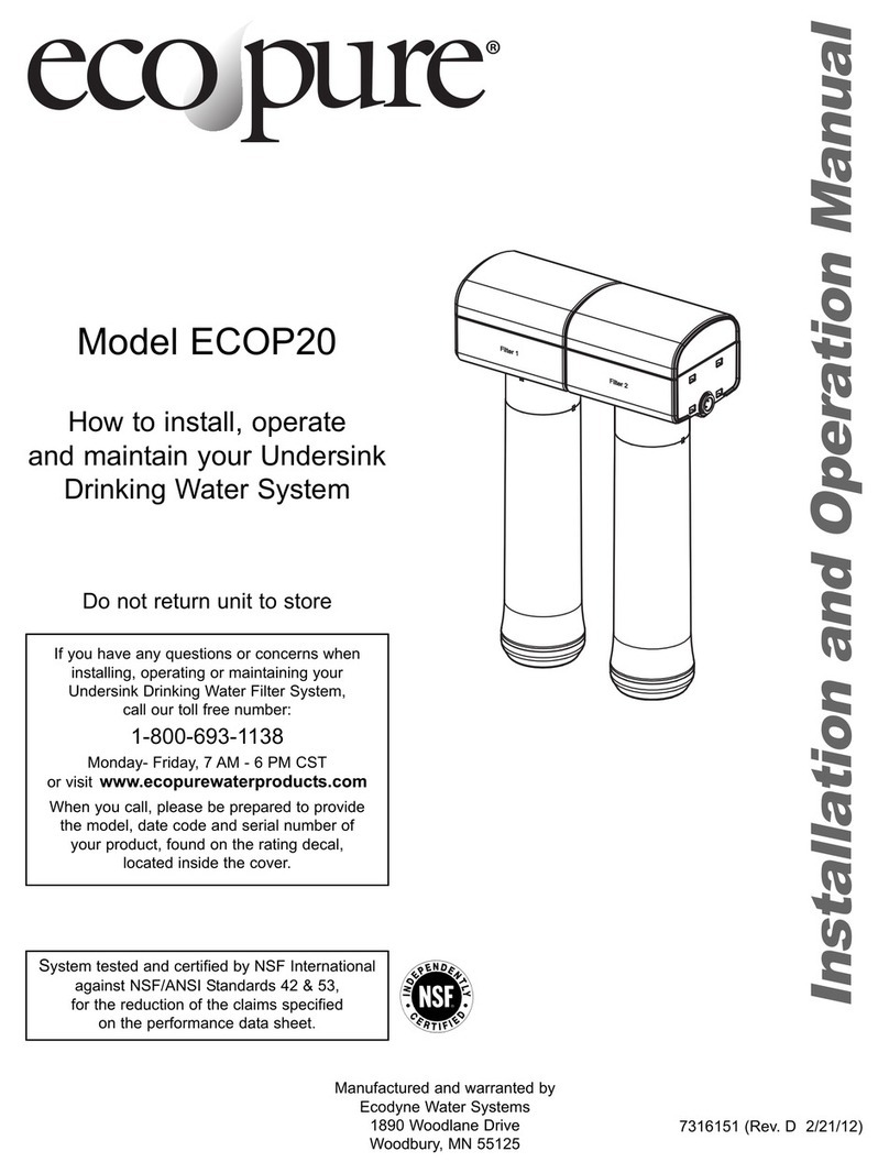 Eco Pure ECOP20 Installation and operation manual