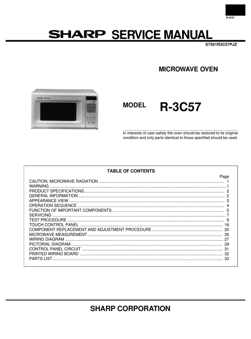 Sharp R-3C57 Service manual