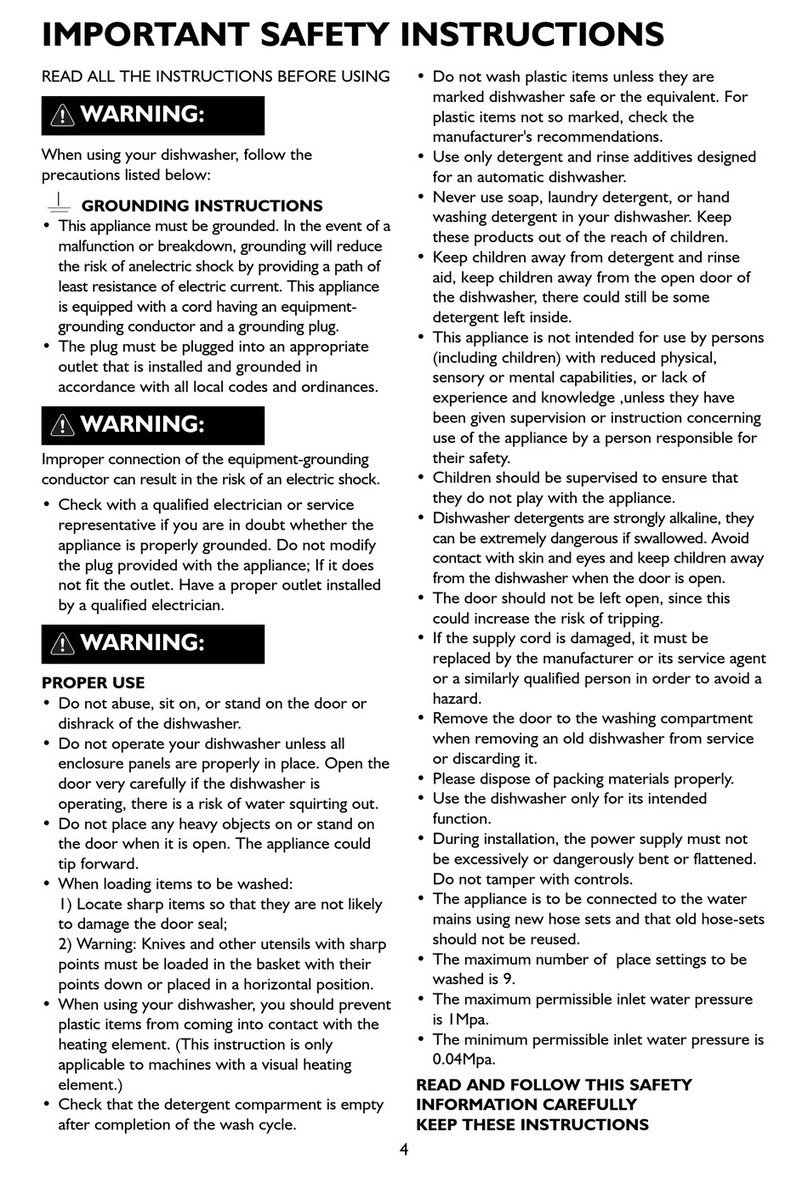 Whirlpool DISHWASHER user manual