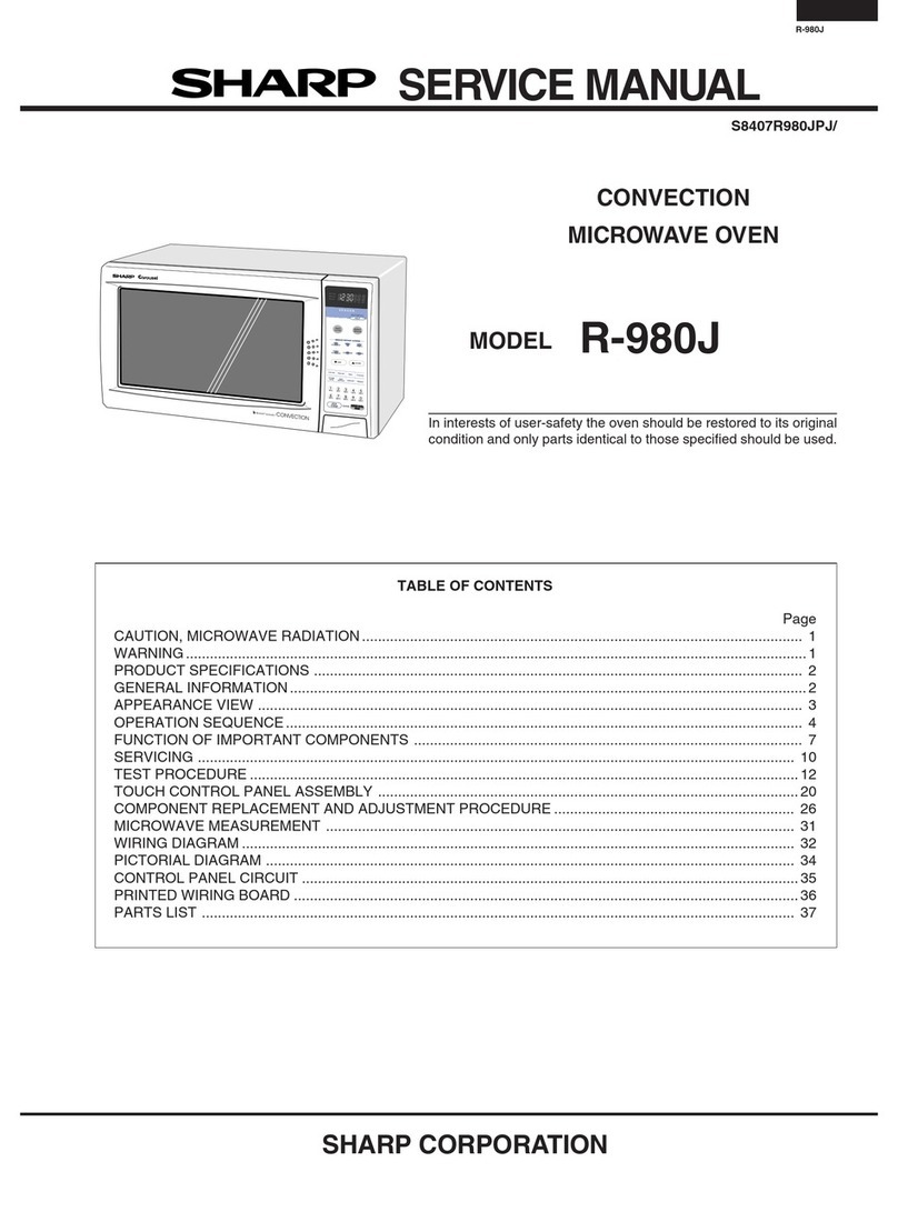 Sharp R-980J User manual