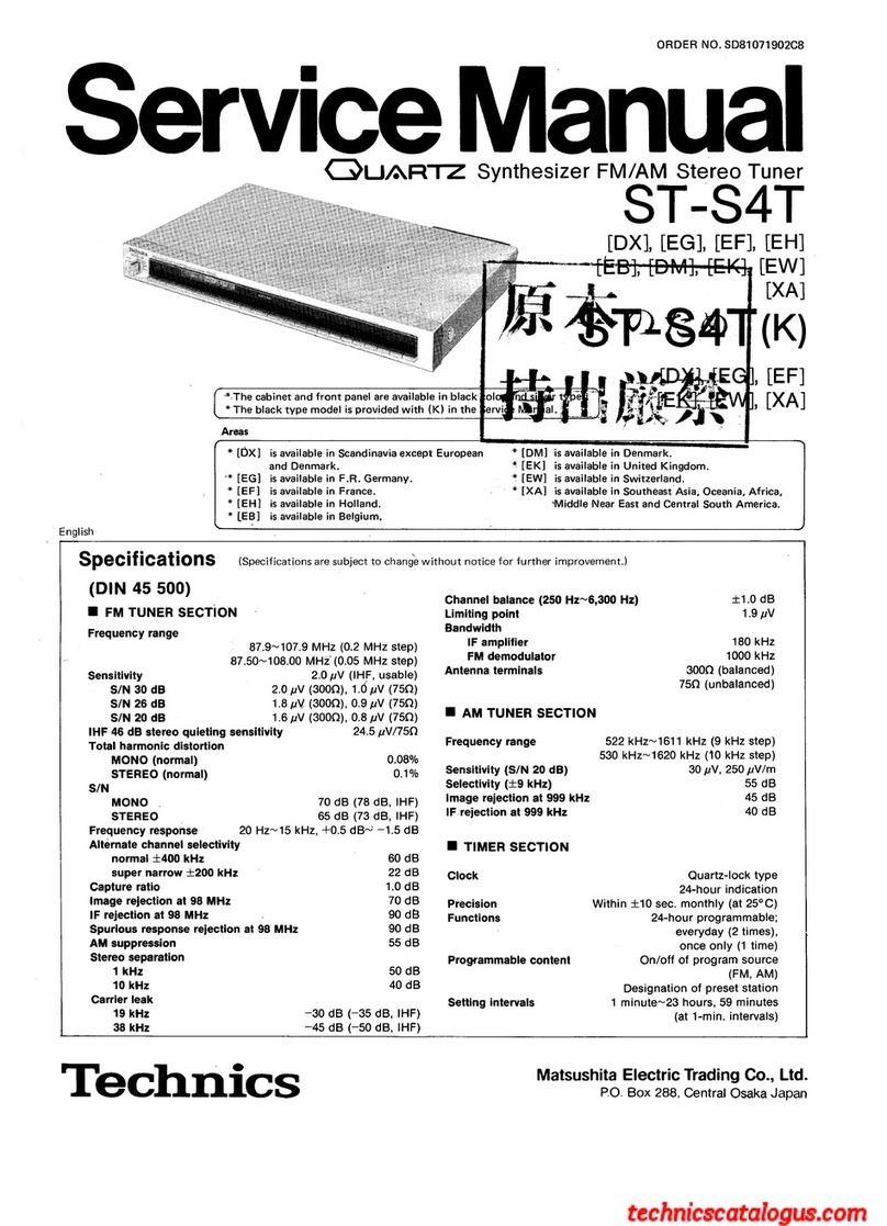 Technics ST-S4T User manual
