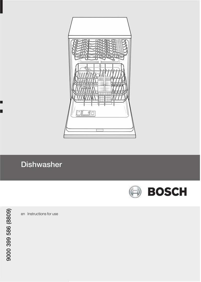 Bosch DISHWASHER User manual