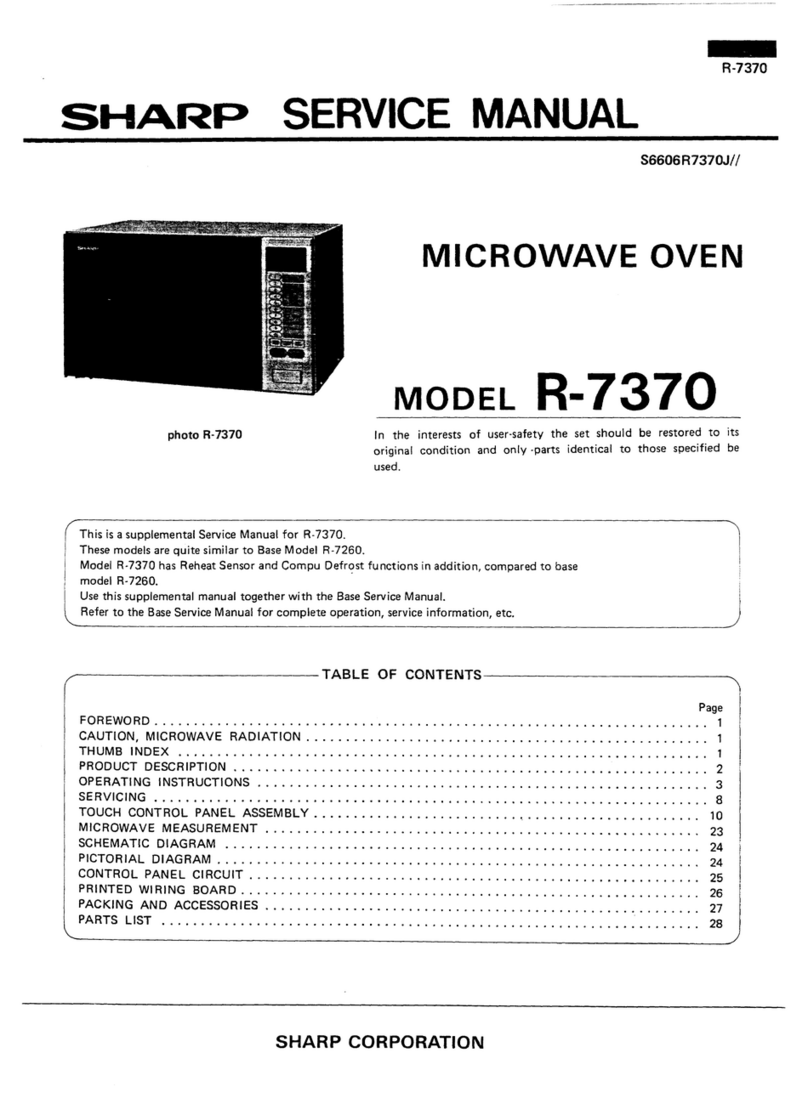 Sharp R-7370 User manual