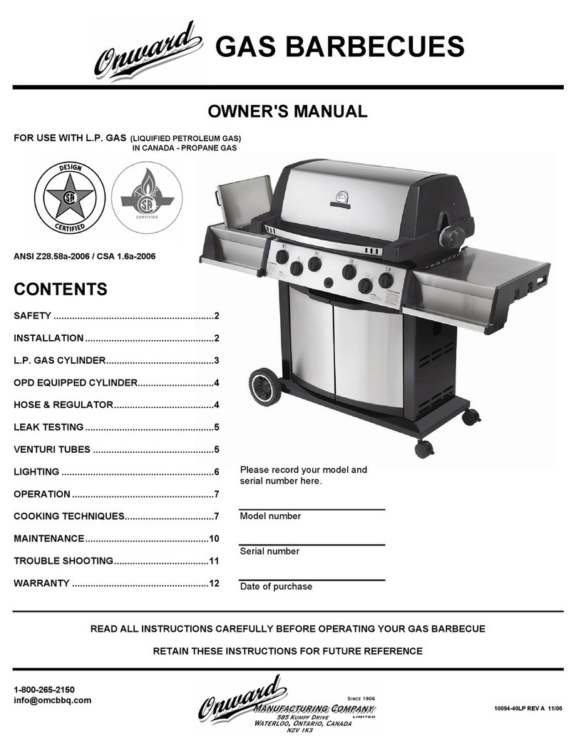 OMC GAS BARBECUES User manual