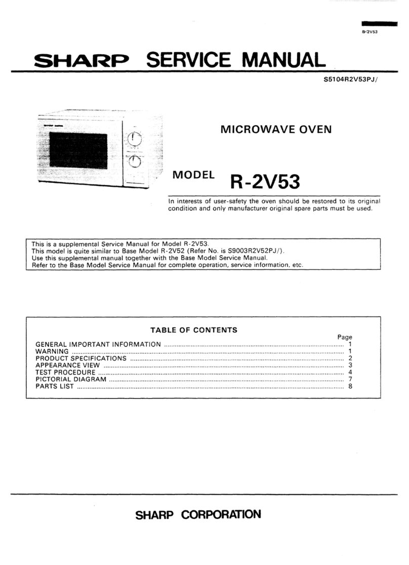 Sharp R-2V53 User manual