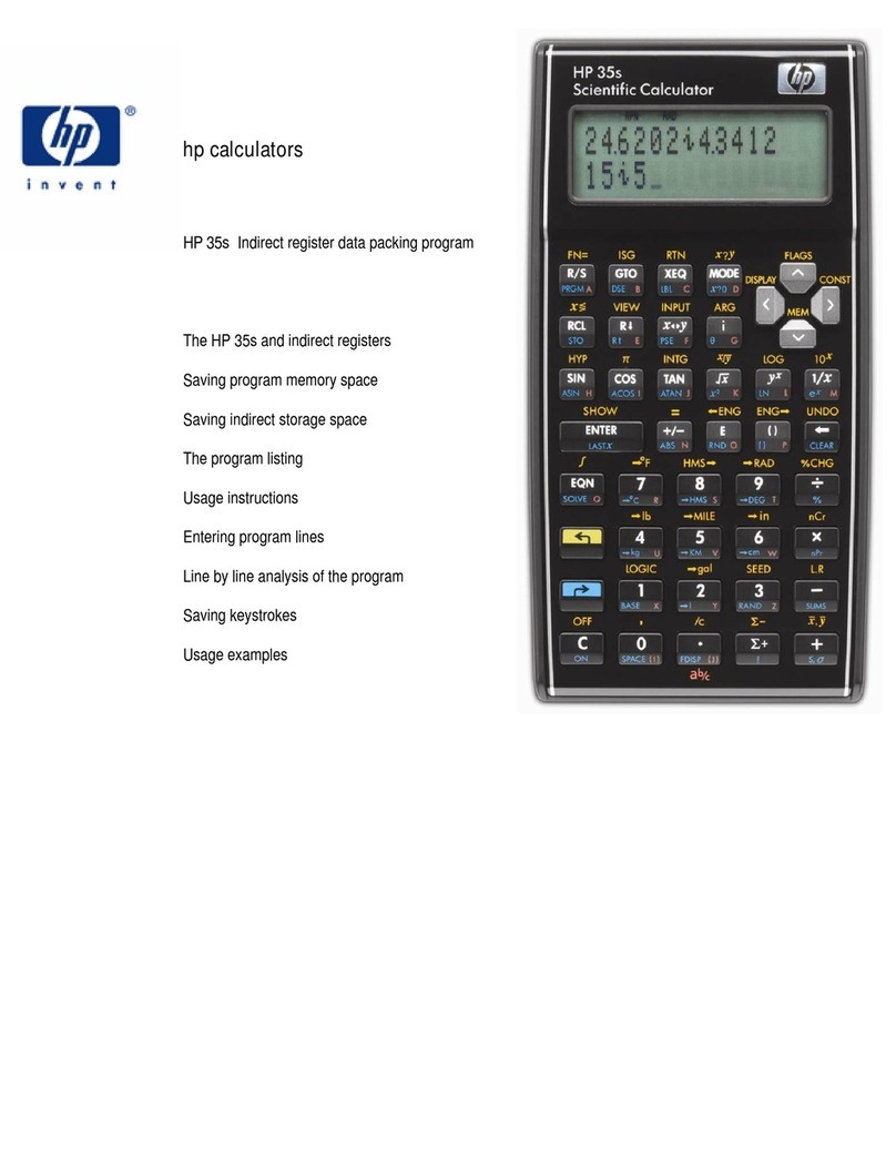 HP 35s User manual