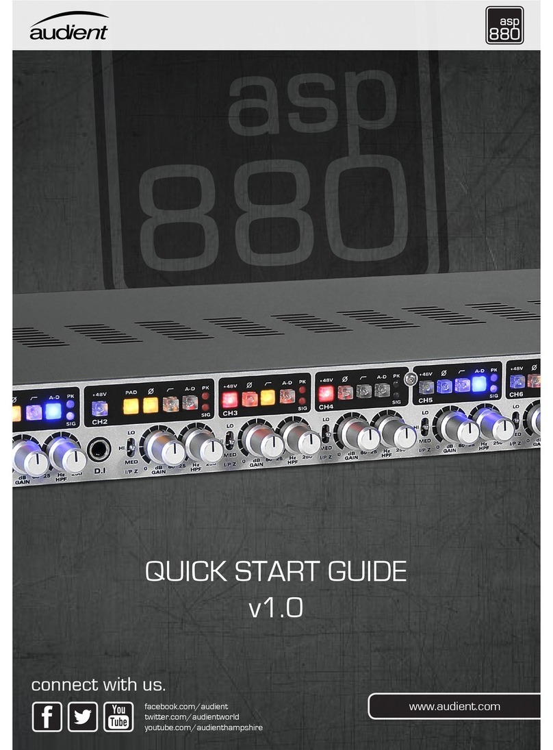Audient ASP880 User manual