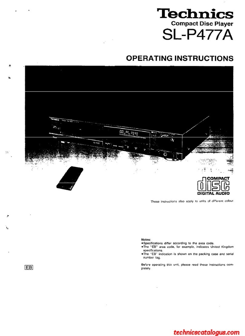 Technics SL-P477A User manual Technics SL-P477A User manual