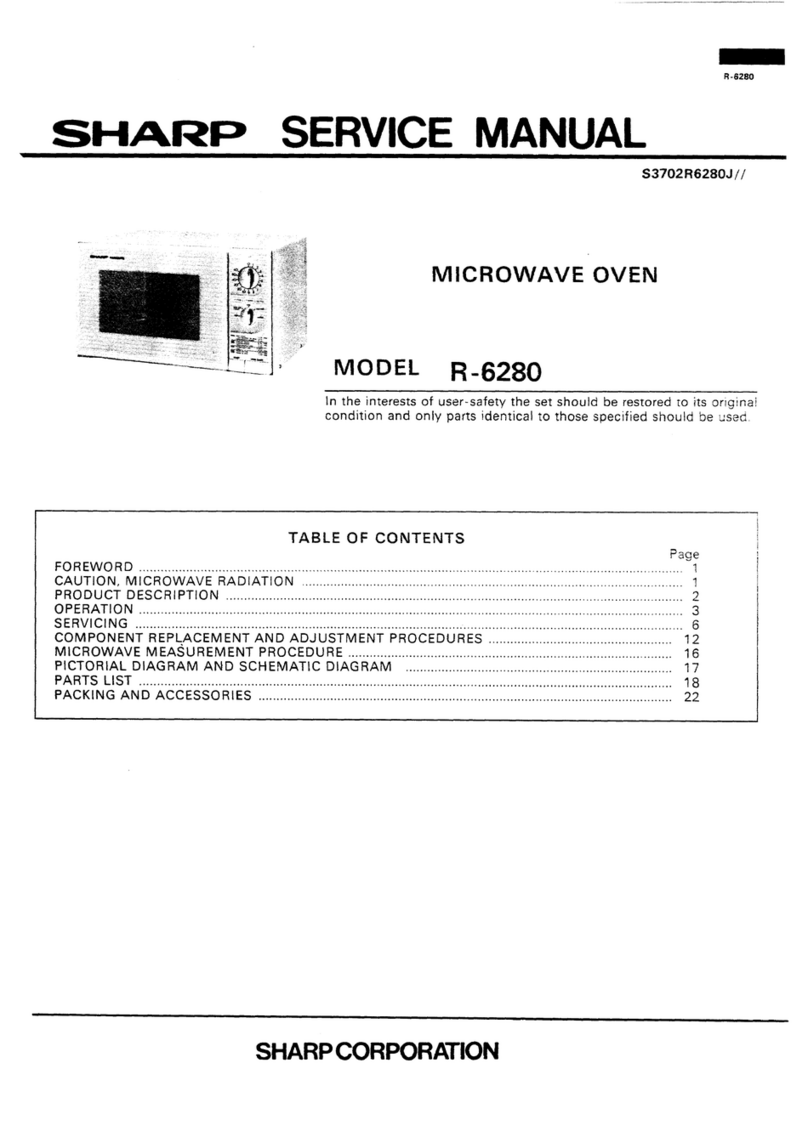 Sharp R-6280 User manual Sharp R-6280 User manual