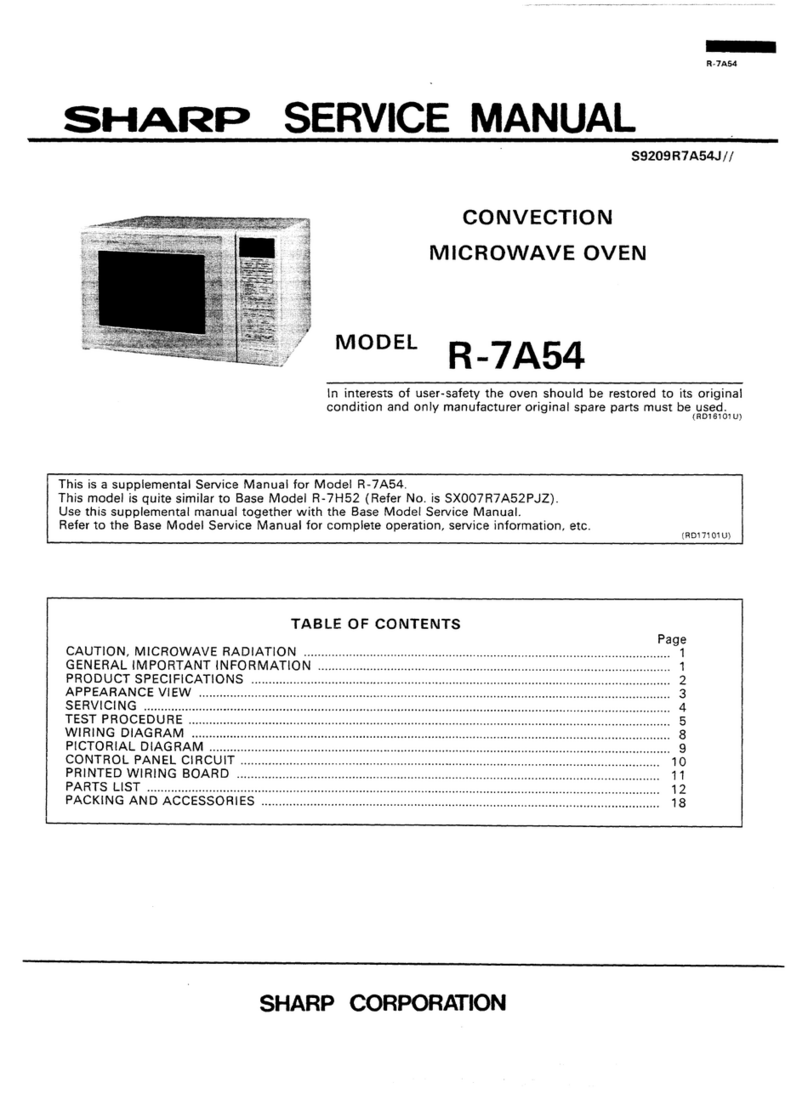 Sharp Carousel R-7A54 User manual