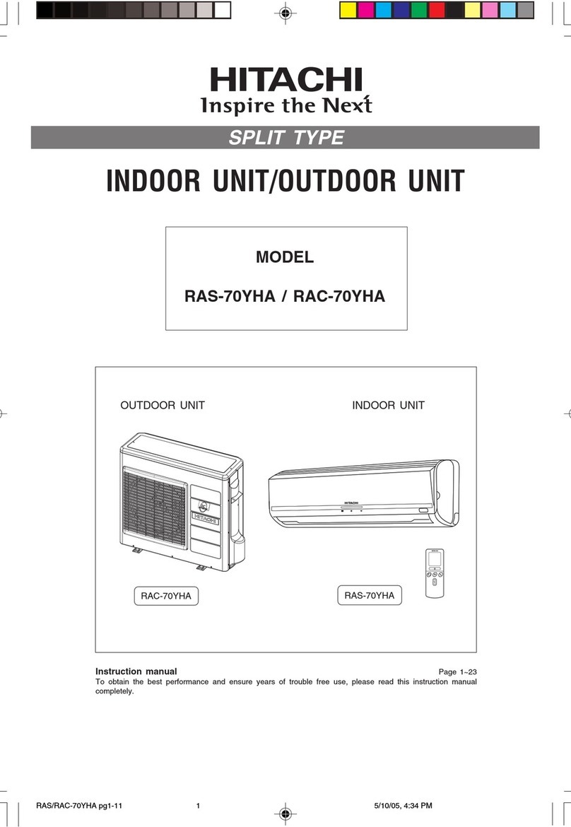 Hitachi RAS-70YHA User manual