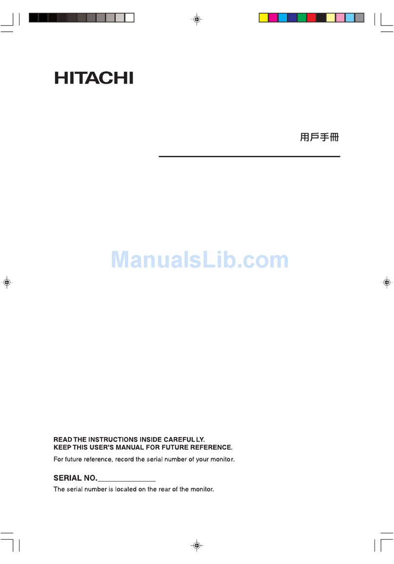 Hitachi 42PD380TA-P1 User manual