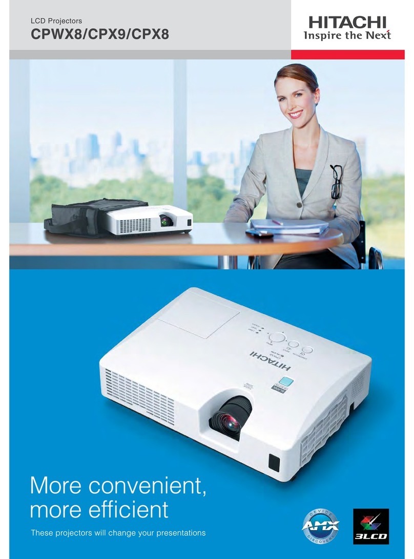 Hitachi CPWX8 User manual