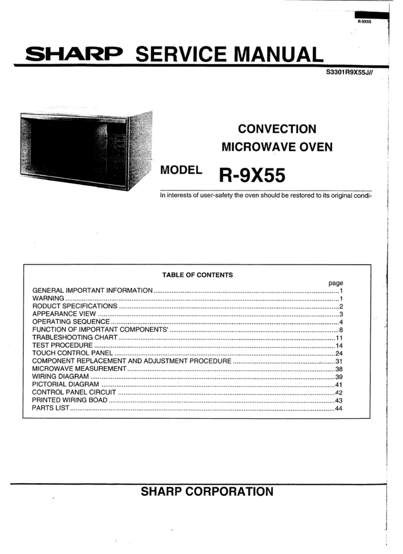 Sharp R-9X55 User manual