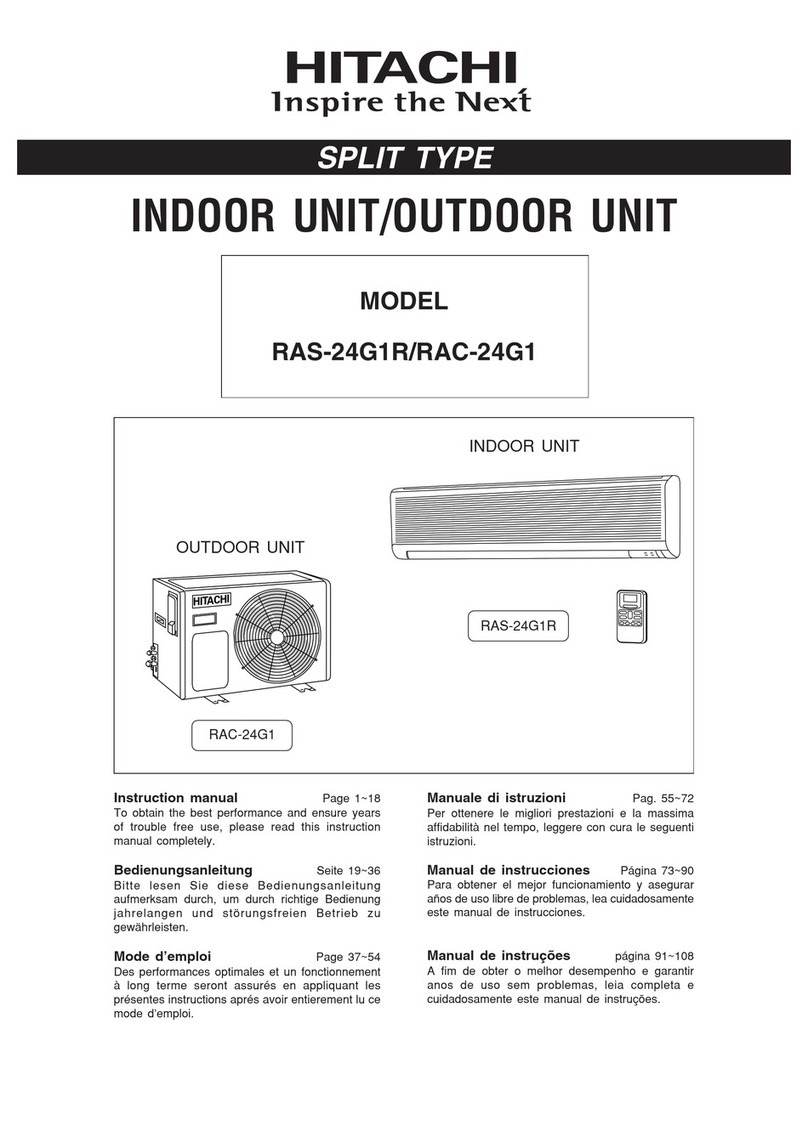 Hitachi RAS-24G1R User manual