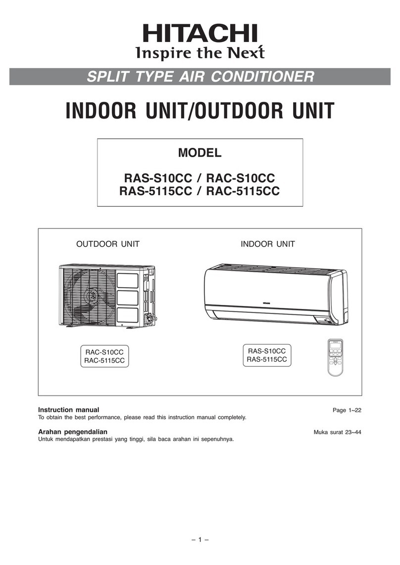 Hitachi RAS-5115CC User manual