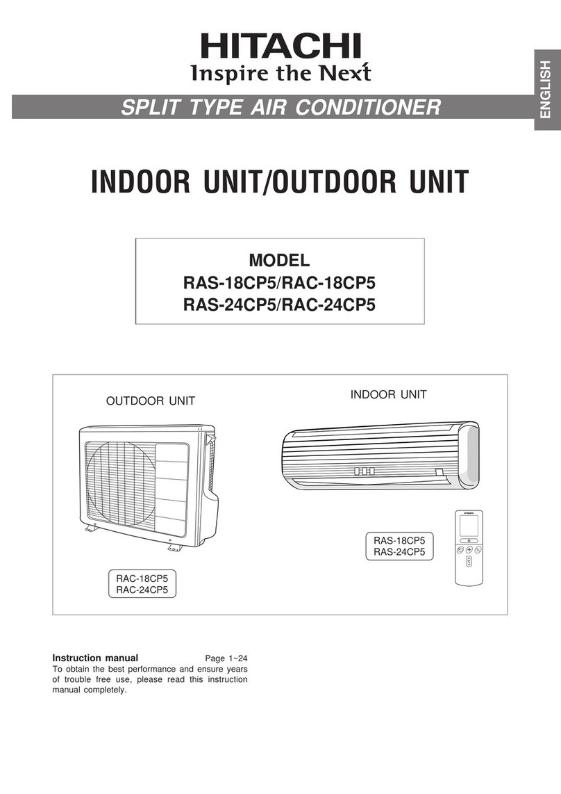 Hitachi RAS-18CP5 User manual