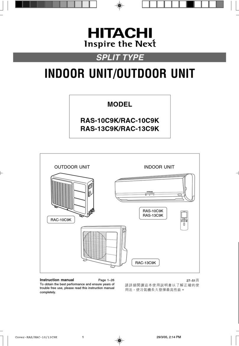 Hitachi RAS-10C9K instruction manual