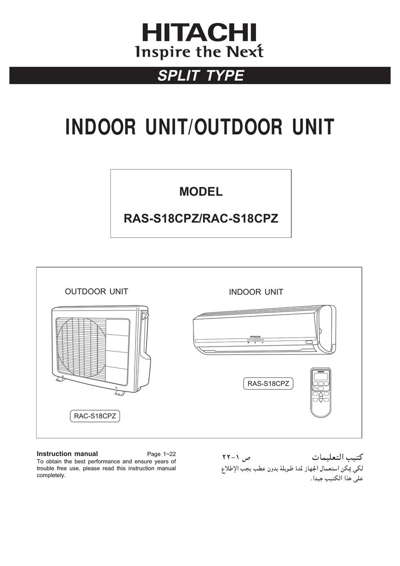 Hitachi RAS-S18CPZ User manual