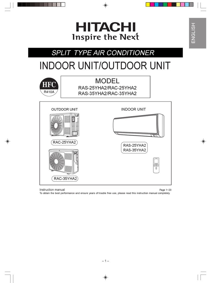 Hitachi RAS-25YHA2 User manual