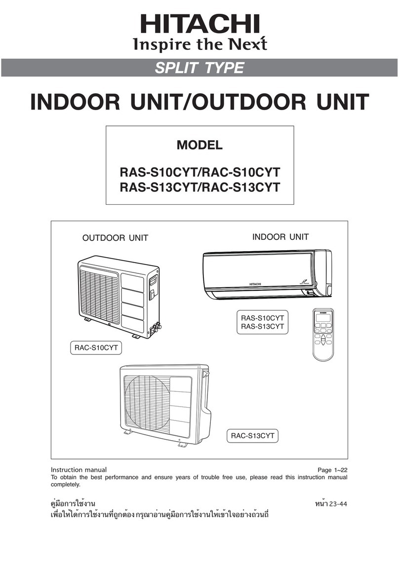 Hitachi RAS-S10CYT User manual