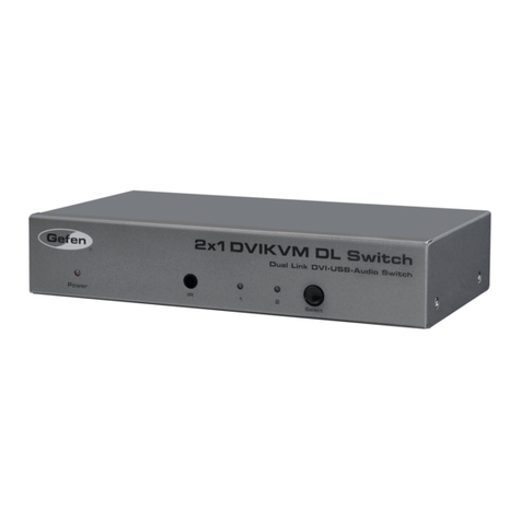 Gefen 2X1 DVI KVM SWITCHER User manual
