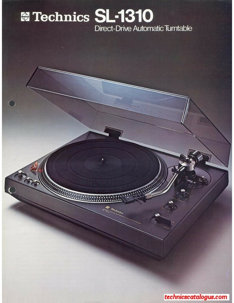 Technics SL-1310 User manual Technics SL-1310 User manual