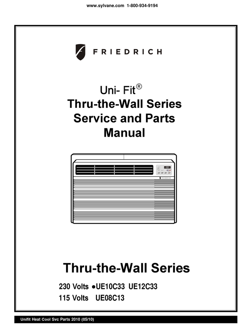 Friedrich Uni-Fit UE10C33 Thru-the-Wall Series Building instructions