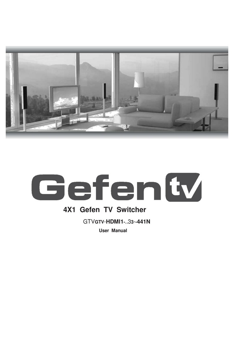 Gefen GTVGTV-HDMI1 User manual Gefen GTVGTV-HDMI1 User manual