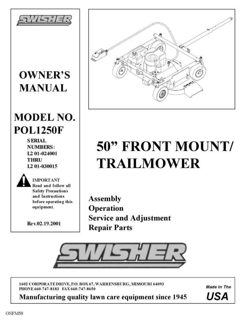 Swisher POL1250F User manual