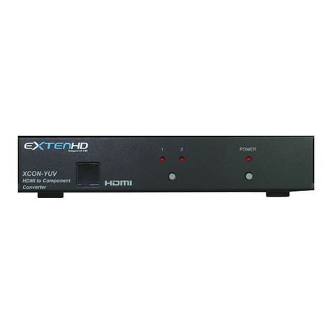 Sima eXtenHD XCON-YUV Operation manual Sima eXtenHD XCON-YUV Operation manual