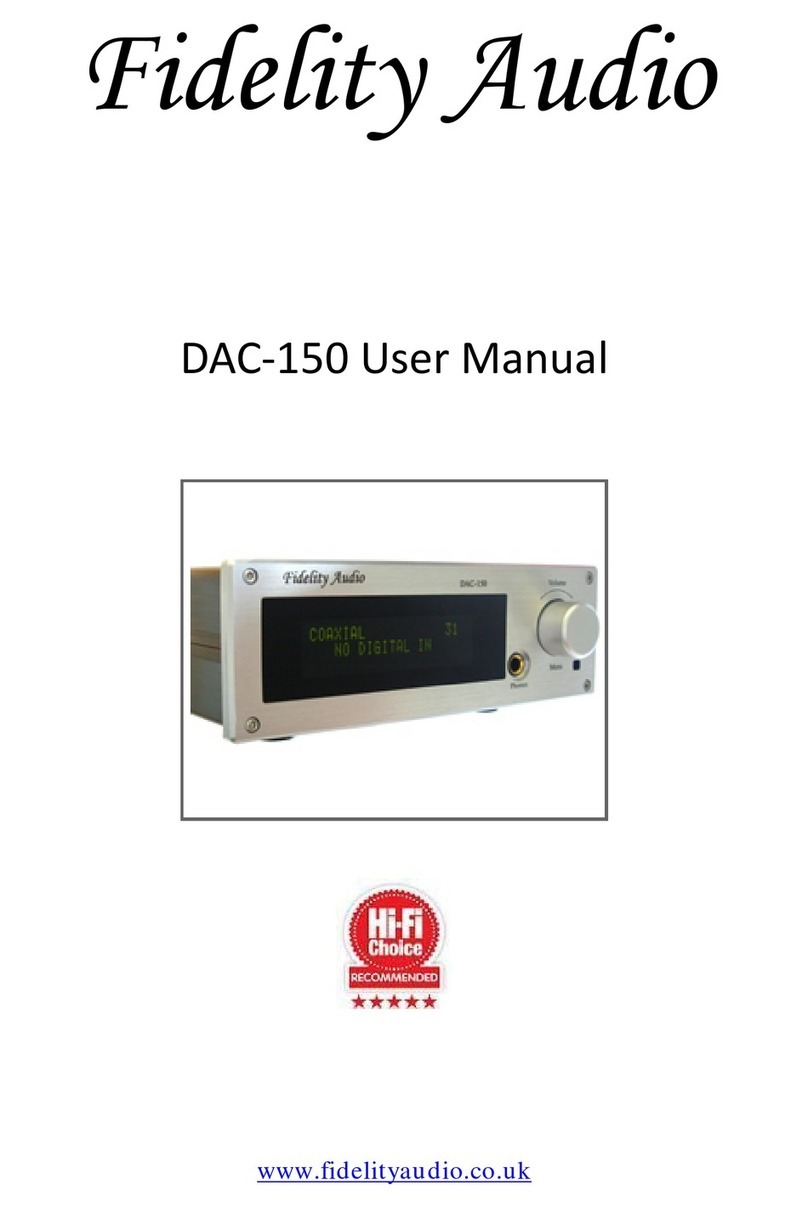 Fidelity Audio DAC?150 user manual