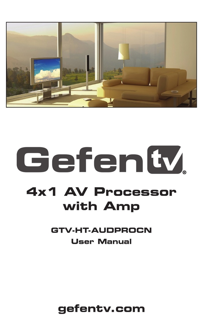 Gefen GTV-HT-AUDPROCN User manual