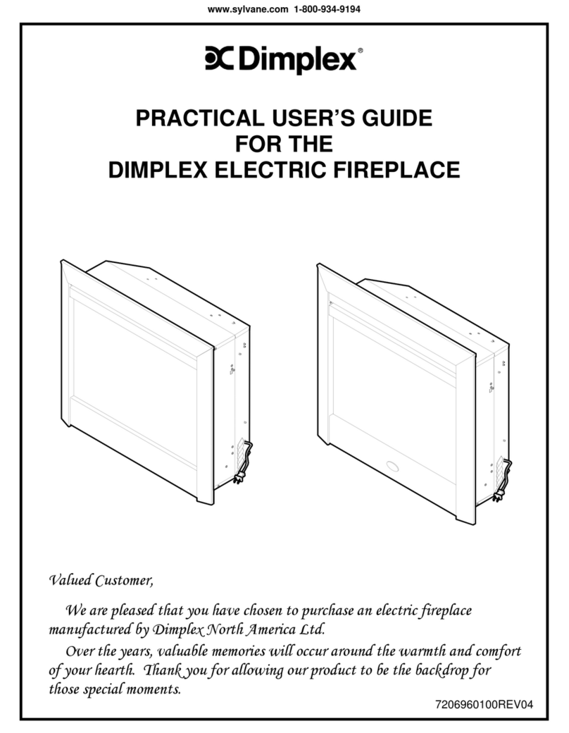 Dimplex DIMPLEX ELECTRIC FIREPLACE User manual