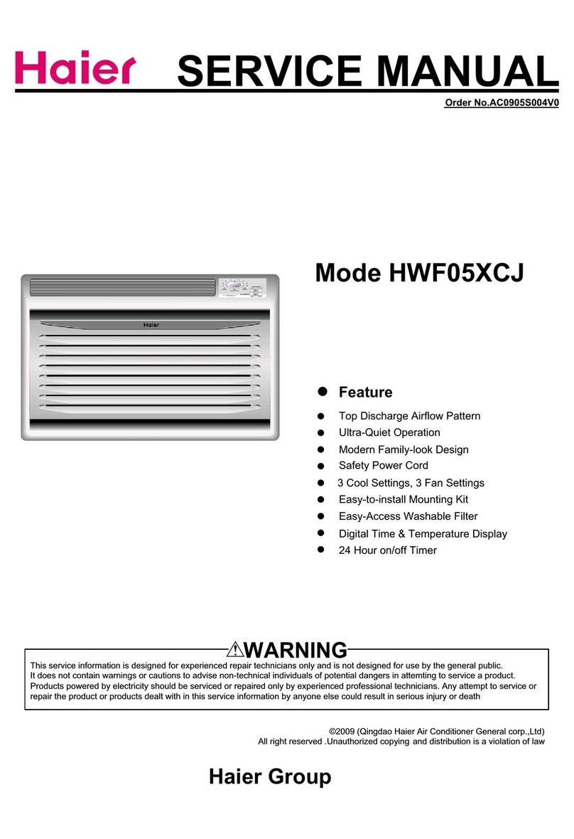 Haier HWF05XCJ User manual Haier HWF05XCJ User manual
