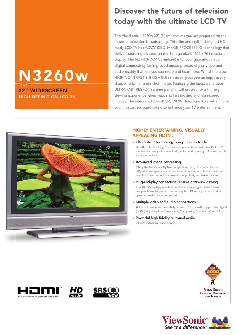 ViewSonic NextVision N3260w User manual