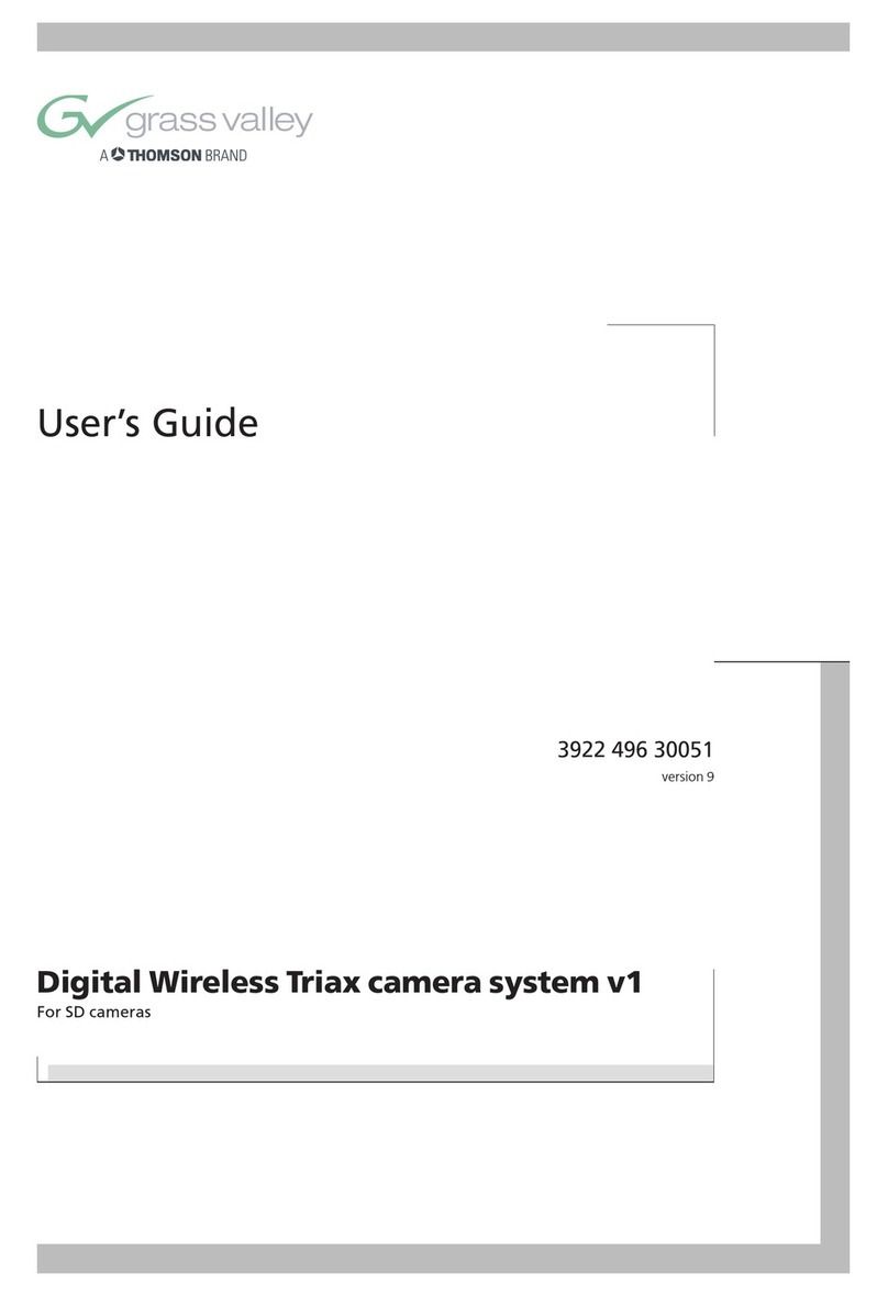 GRASS VALLEY Triax camera system v1 user guide