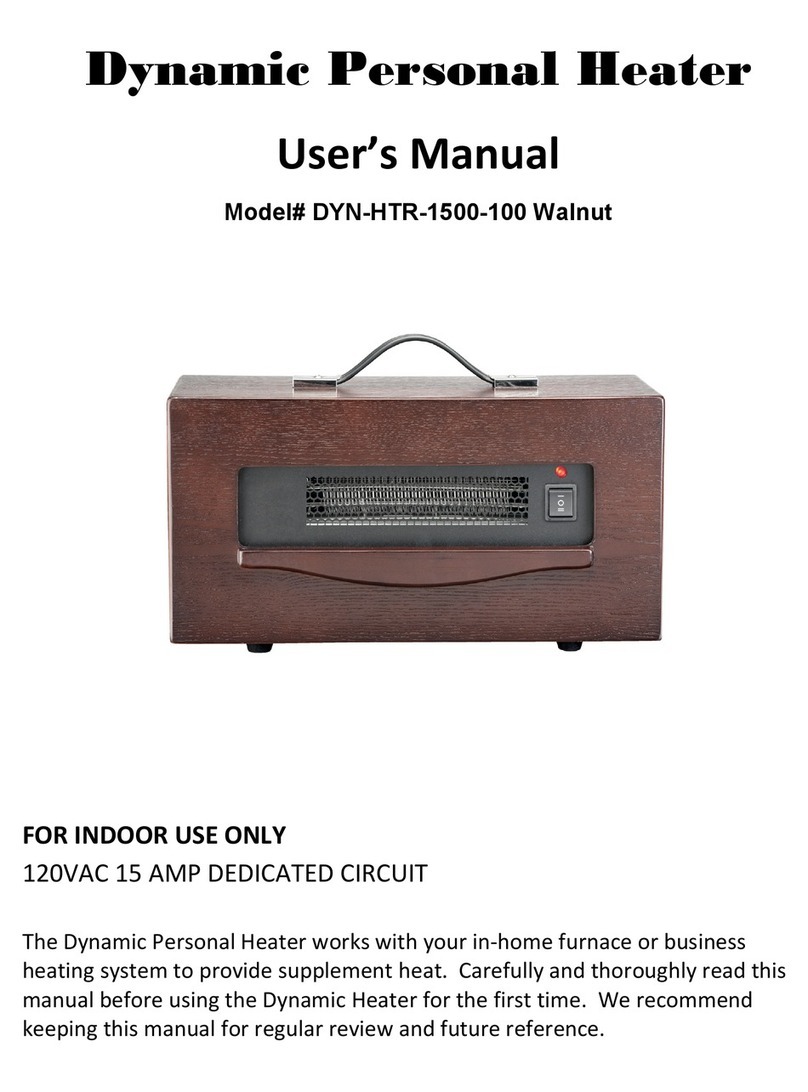 GoldenDesigns DYN-HTR-1500-100 Walnut user manual GoldenDesigns DYN-HTR-1500-100 Walnut user manual