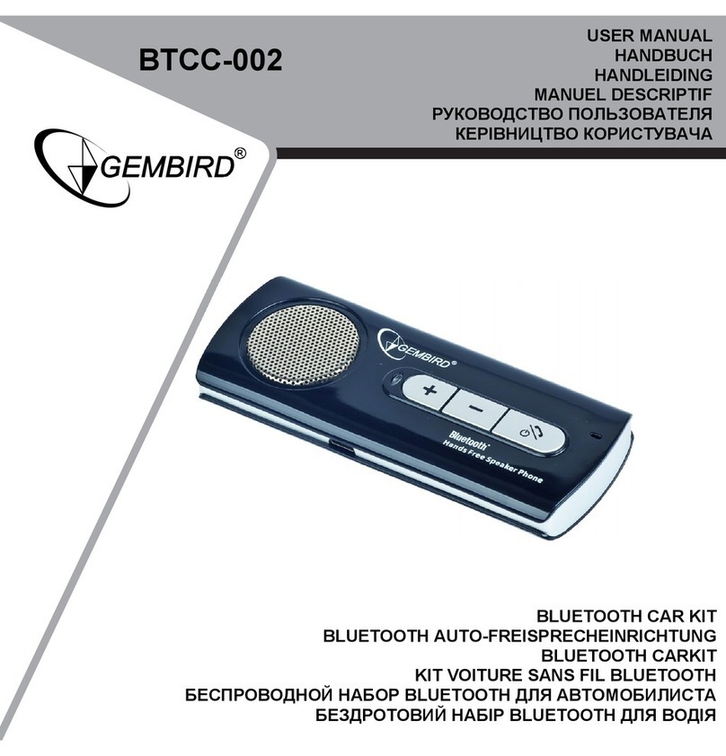 Gembird BTCC-002 User manual