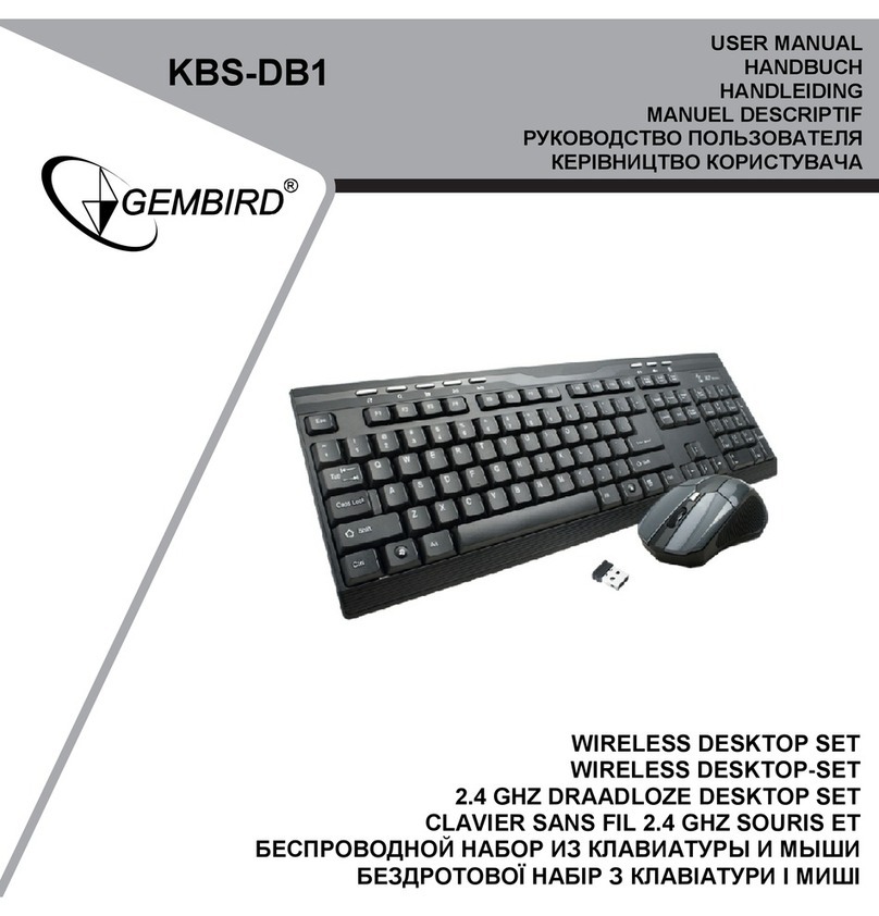 Gembird KBS-DB1 user manual