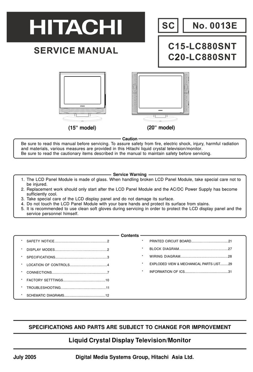 Hitachi C15-LC880SNT User manual