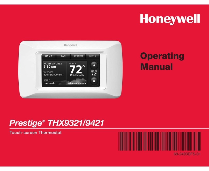 Honeywell PRESTIGE THX9321 User manual Honeywell PRESTIGE THX9321 User manual